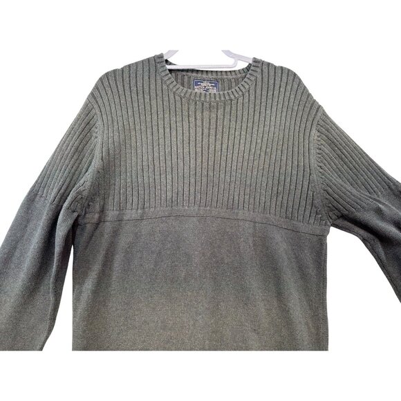 Nautica Jeans Co. Mens Ribbed Pullover Knit Sweater XXL Olive Green100% Cotton - Picture 7 of 11